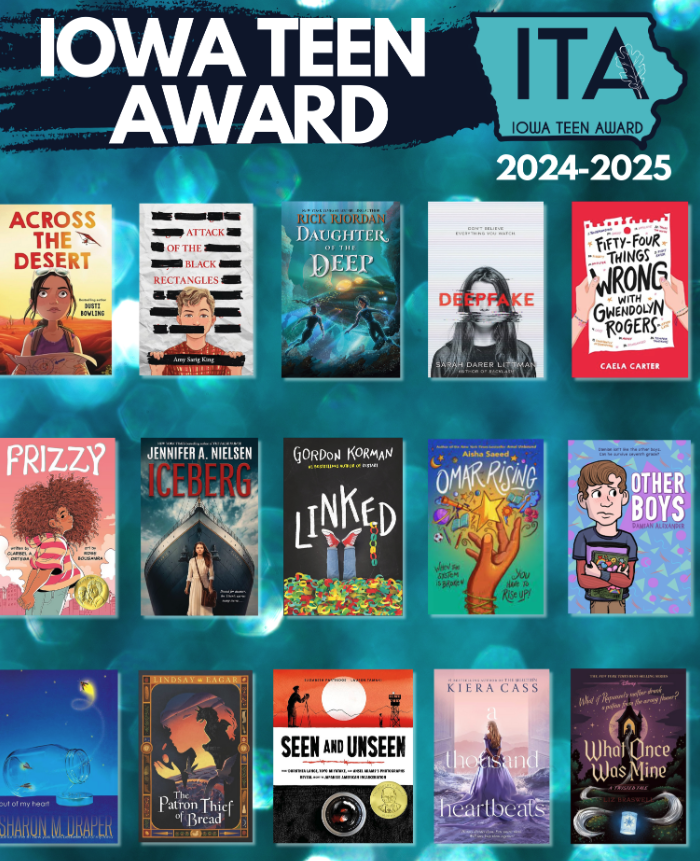 Iowa teen Award books 2024-2025